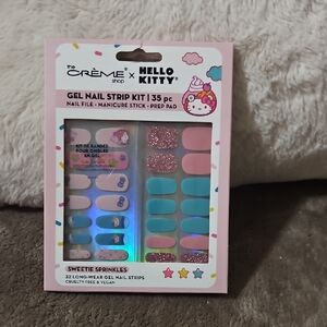 Hello Kitty Sweetie Sprinkles Gel Nail Strip Kit - Pink and Blue